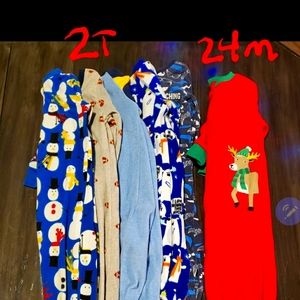 2t boys footie PJs + one 24m